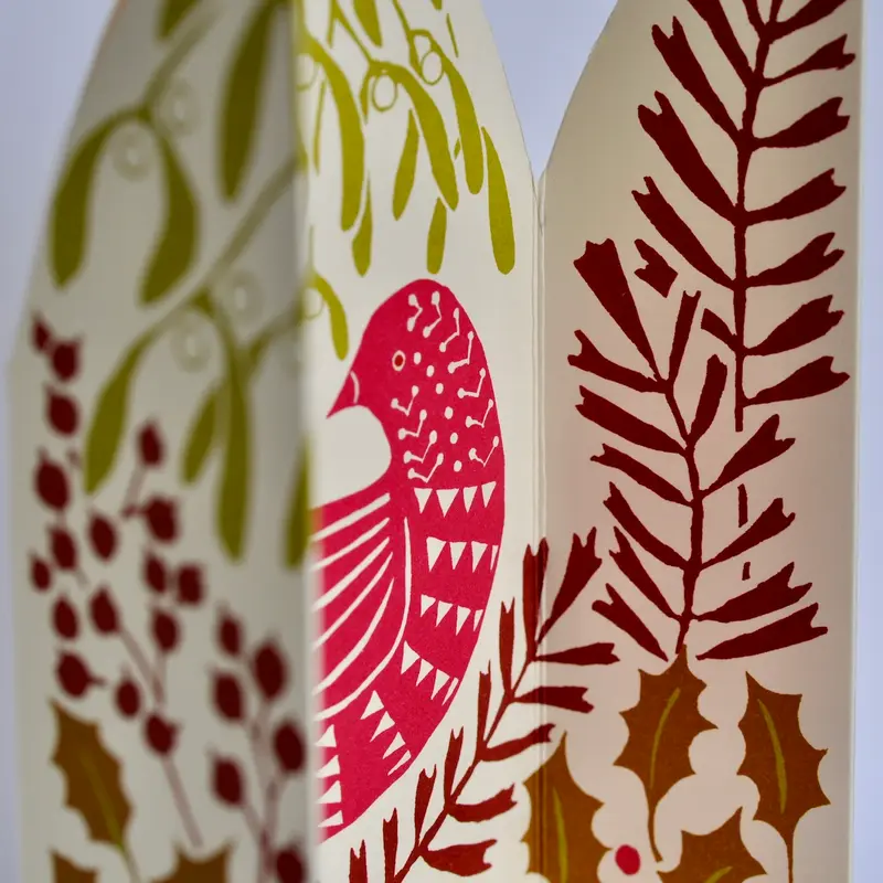 'Hidden Winter Bird' Extra Special Triptych Card