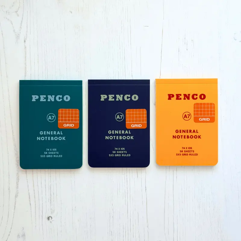 Hightide Penco Notebook - Grid A7