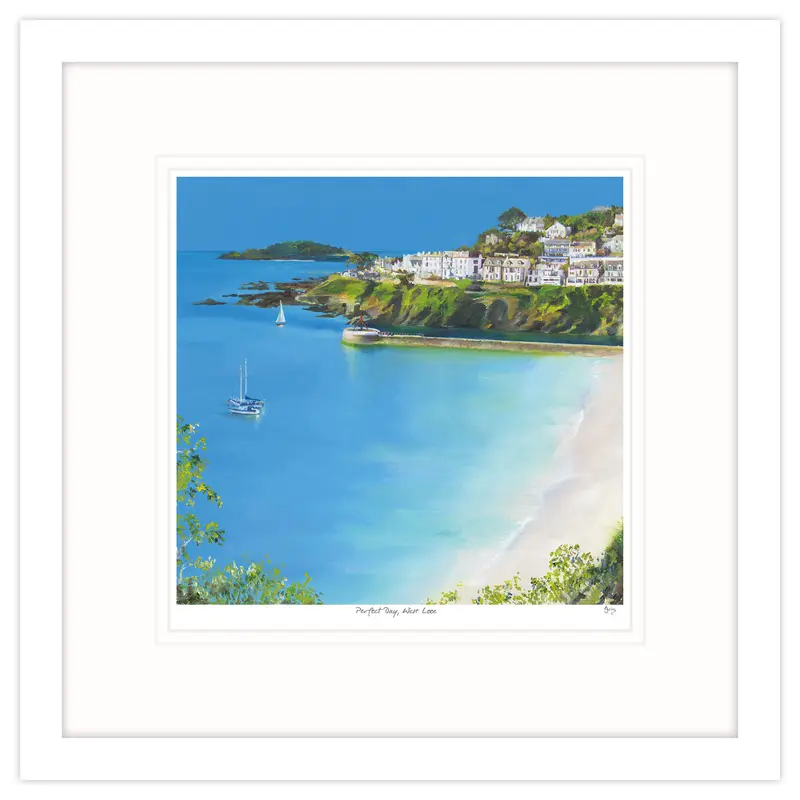 IC122F - Perfect Day, West Looe Framed Print