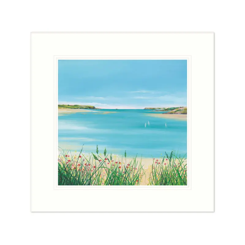 IC235M - Camel Estuary Mounted Print