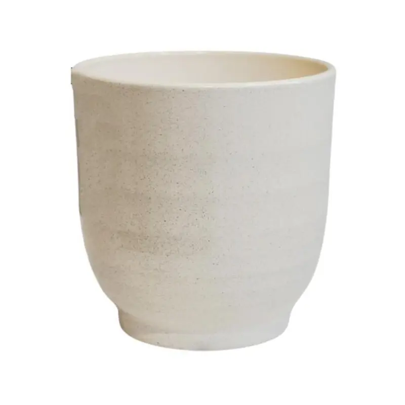 Ivyline 14cm Sofia Granite Glazed Pot - Vanilla