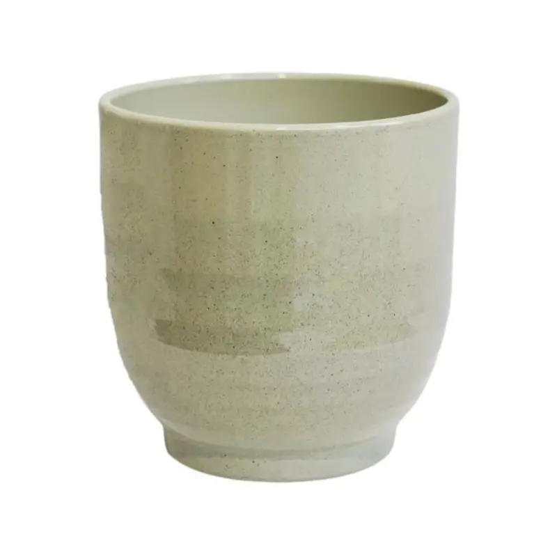 Ivyline 19cm Sofia Granite Glazed Pot - Green
