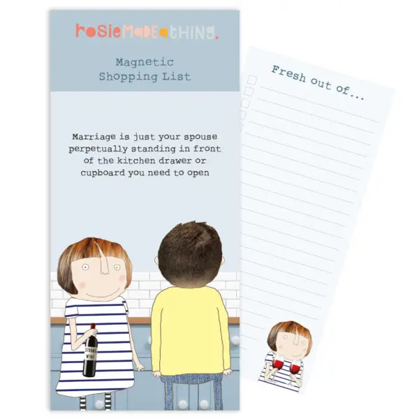 Kitchen Drawer Magnetic Shopping List Notepad