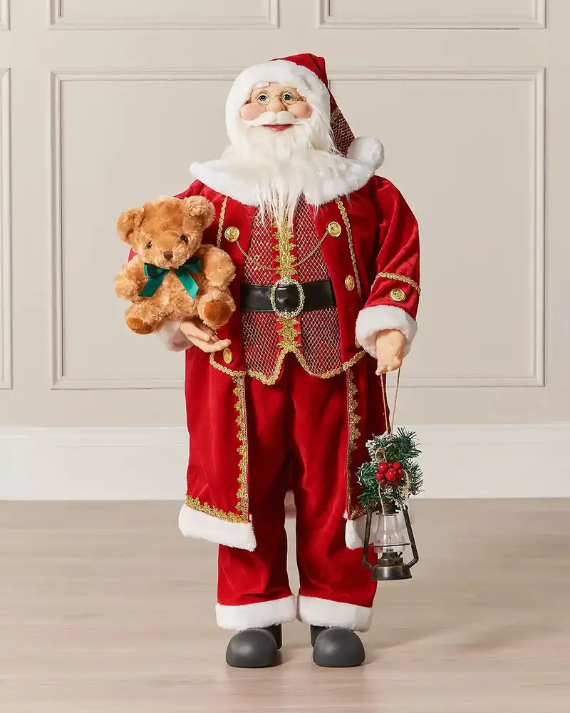 Large Standing Santa Figurine, 90cm