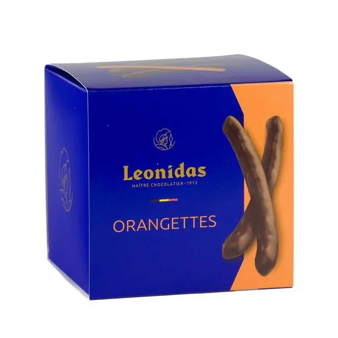 Leonidas Orangettes in a Cube Box