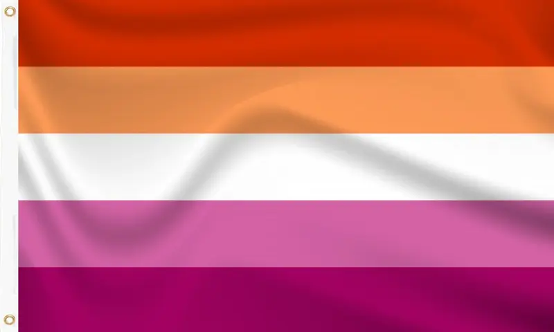 Lesbian-5-Stripe Pride Flag
