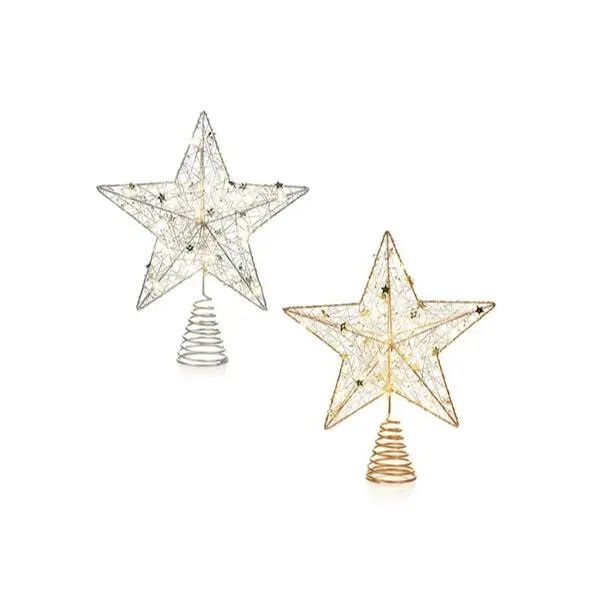 Light Up LED Pin Wire Star Tree Topper