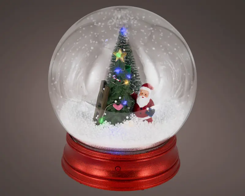 Light Up Snow Blower Globe with Snowfall Function - Battery Operated