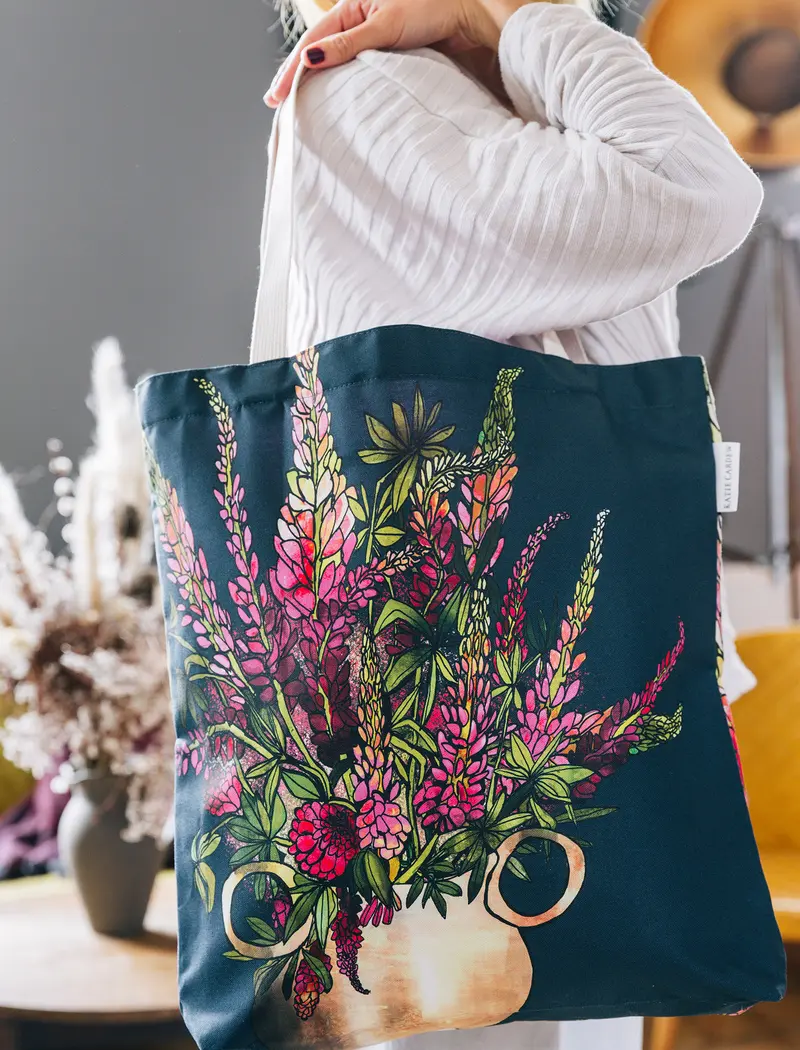Lupins Tote Bag