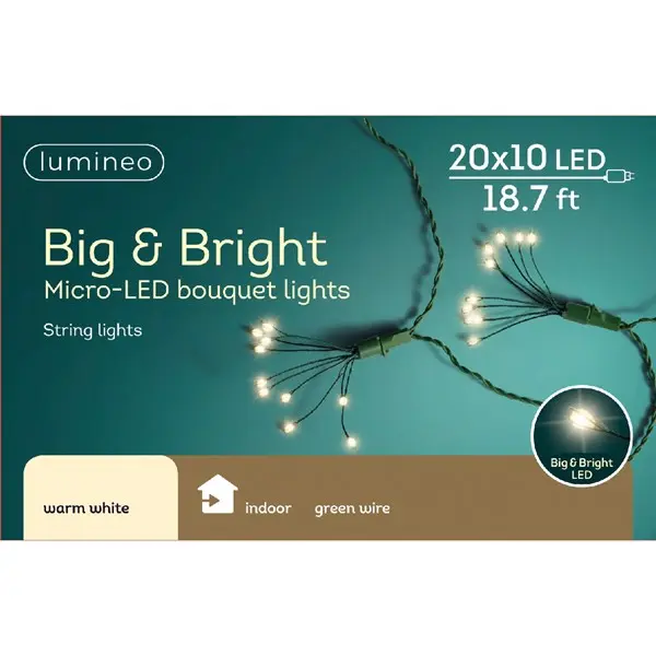 Micro Big & Bright LED Bouquet String Lights