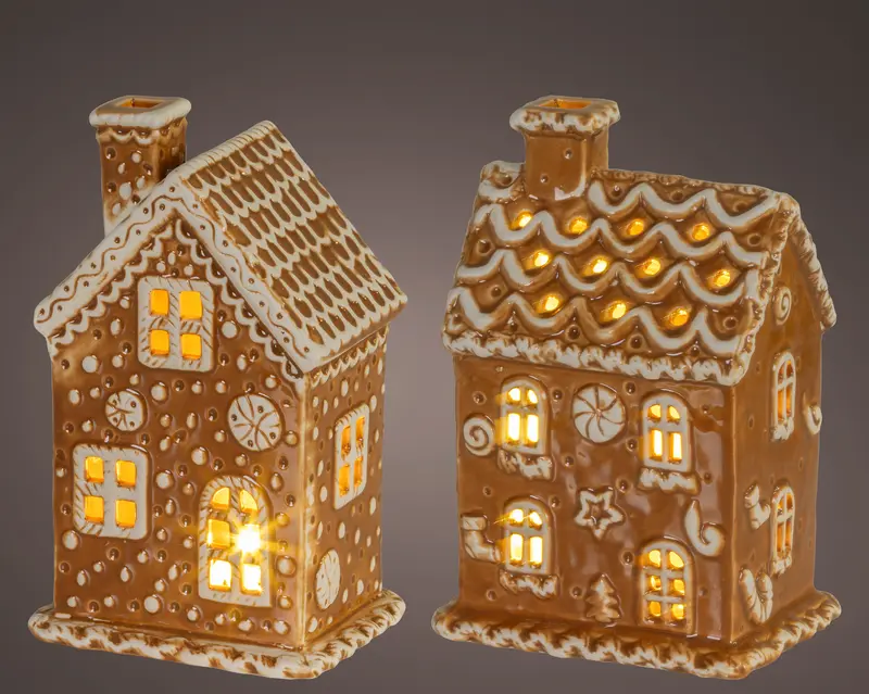 Micro LED Gingerbread House 15cm