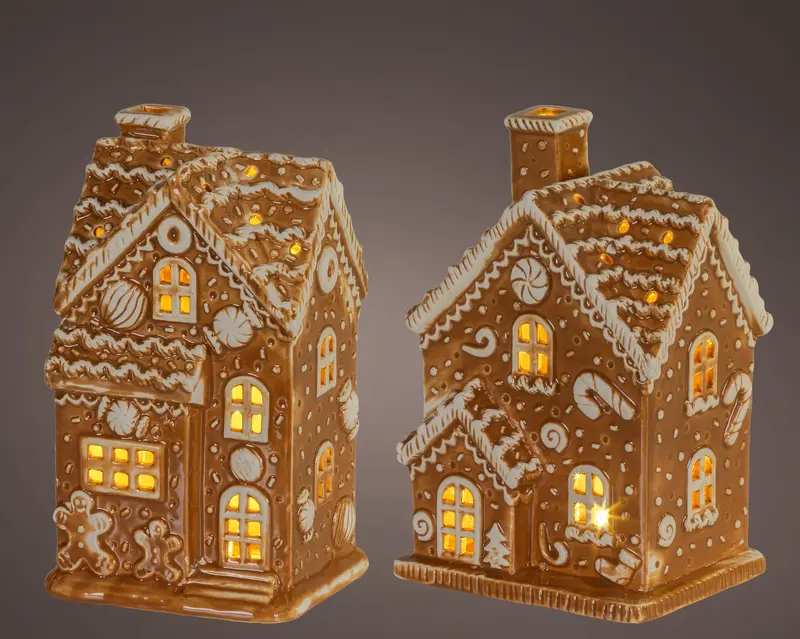 Micro LED Gingerbread House 18cm