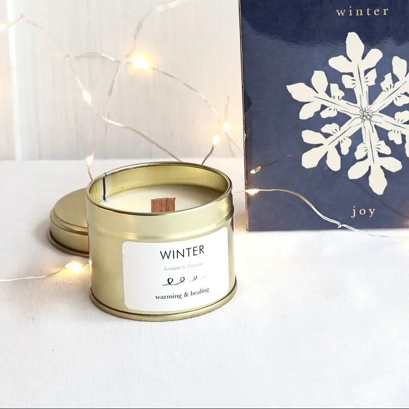 Mini Soy Wax Candle  - Winter