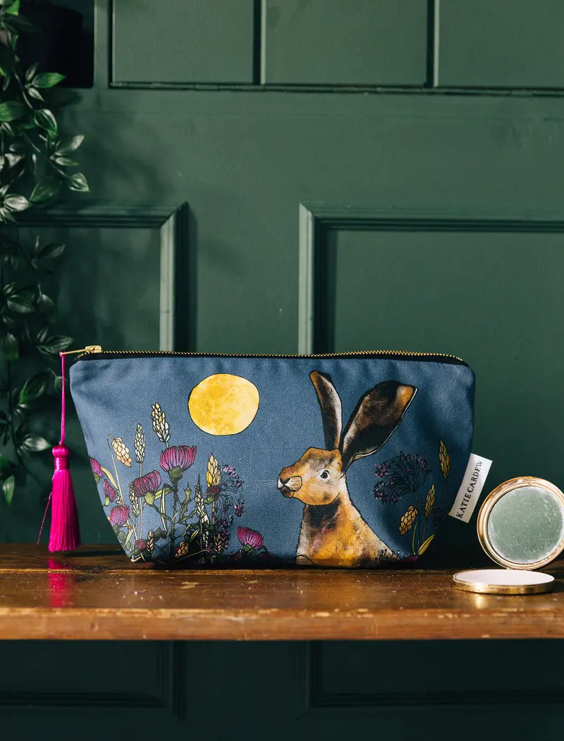 Moonlit Hare Zip Bag