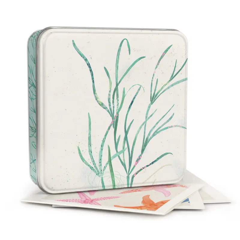 MWT62 - Seagrass Notelet Tin