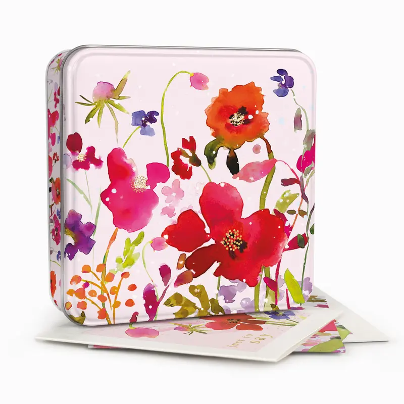 MWT74 - Wildflower Whispers Notelet Tin