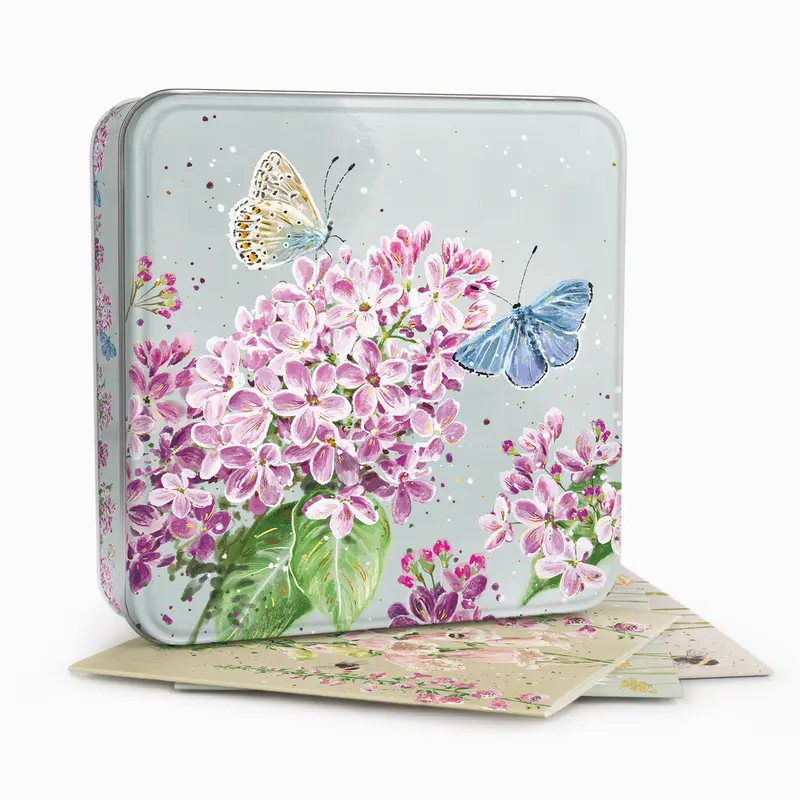 MWT78 - Garden Grace Notelet Tin