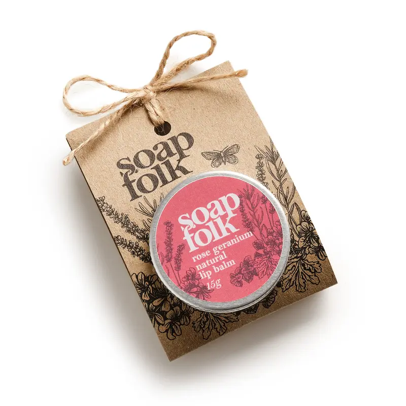 Natural Rose Geranium Lip Balm