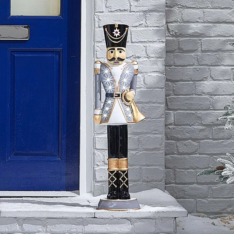 Norbert The 3ft Grey Large Christmas Nutcracker