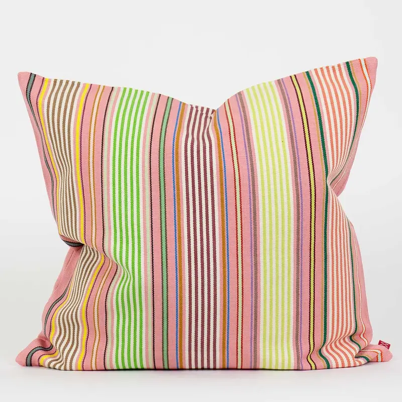 'Paula' Striped Handmade Cushion
