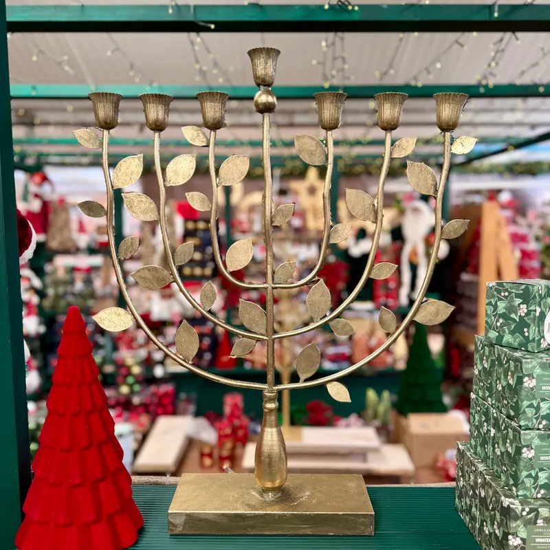 Pear Tree Menorah Candle Holder