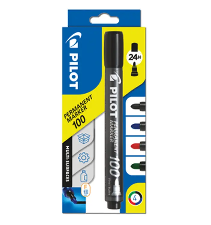 Pilot Pens - Permanent Marker Blister Pack