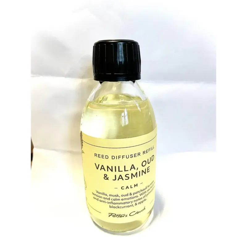 Potters Crouch Calm Diffuser Refill with Vanilla, Oud & Jasmine