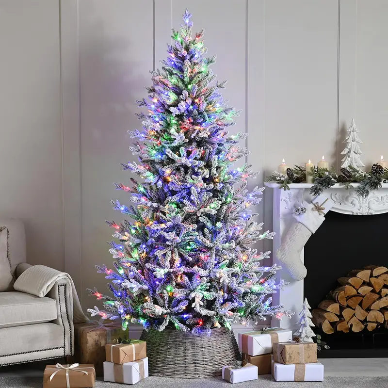 Pre Lit PE Topeca Pine Christmas Tree