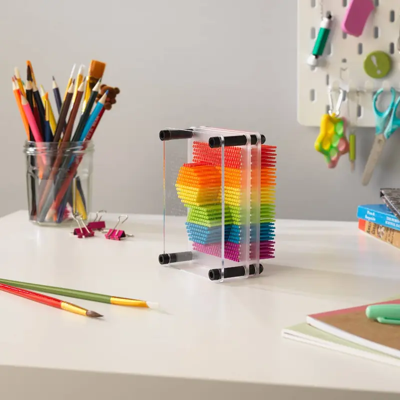 Rainbow Pin Art