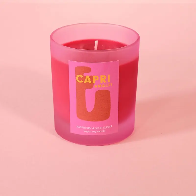 Raspberry & Spun Sugar Capri Vacay Candle