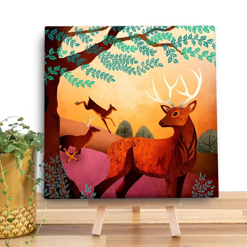 Red Deer Mini Canvas
