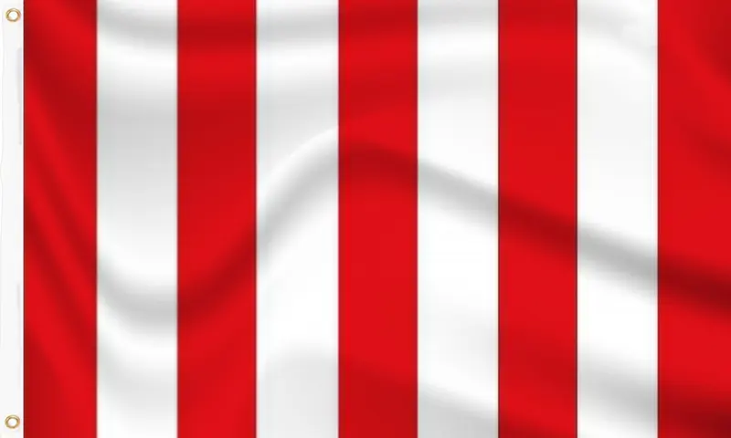 Red & White Striped Flag