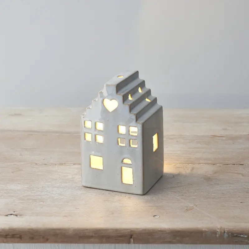 Rustic Heart House with LED Tea Light large