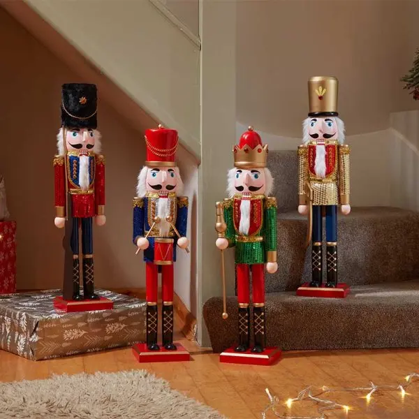 Sequinned Sergeant Large Nutcracker Ornament