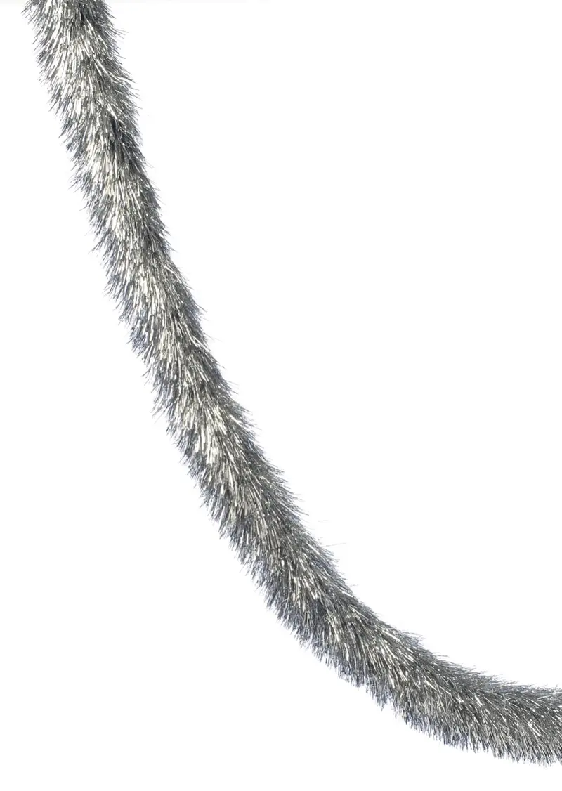 Silver Downswept Tinsel - 200cm