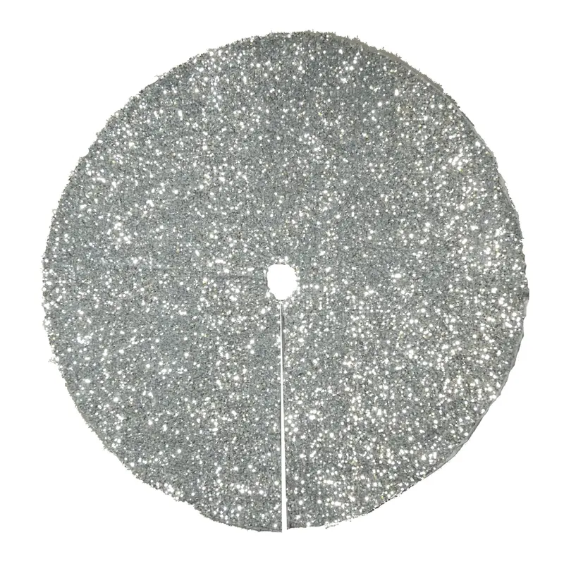 Silver Sequin Tree Skirt 1.2m