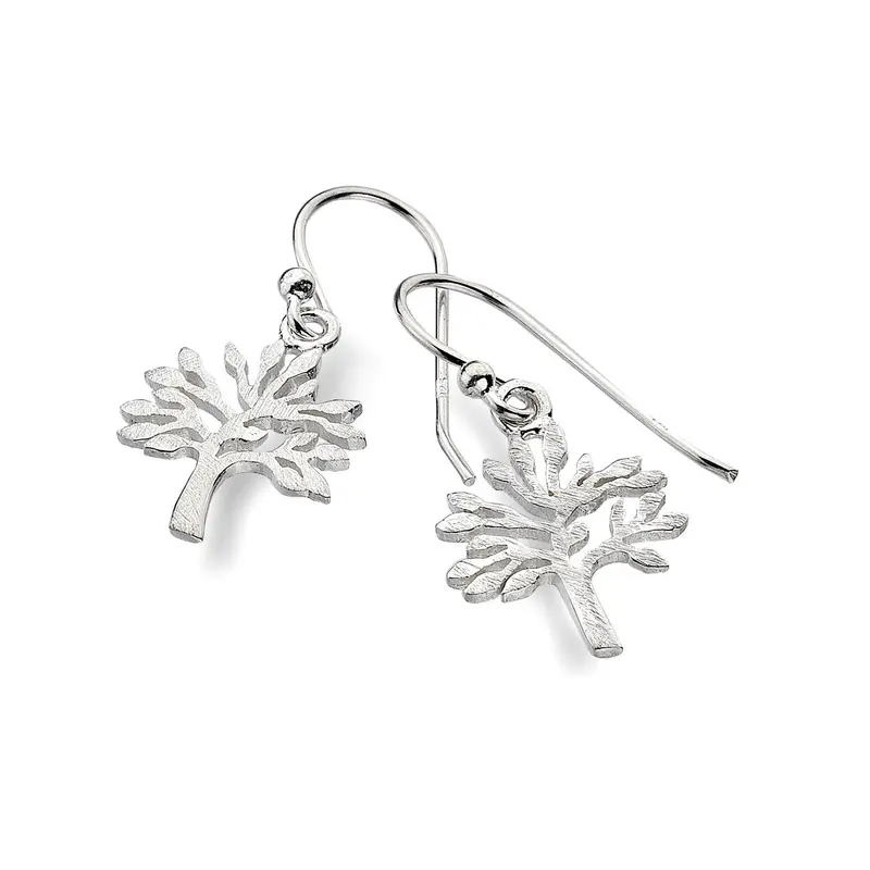 Silver Tree Earrings