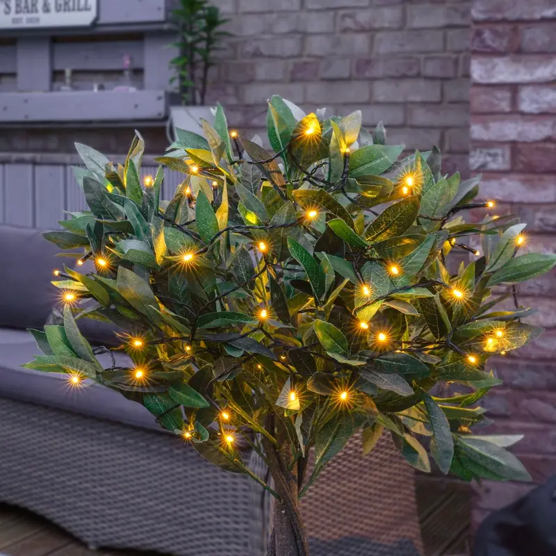 Solar Powered Multi Function White LED Fairy Lights