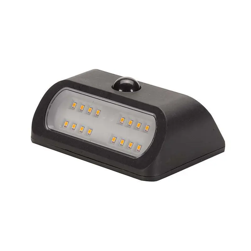 Solar Security Light with PIR Sensor Black