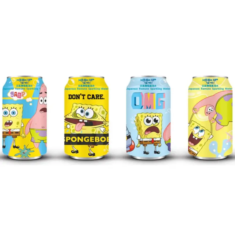 SpongeBob Ramune Original Vanilla 330ml (Assorted Designs)
