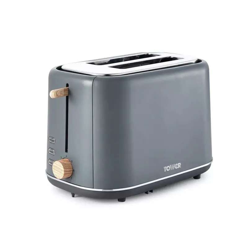 Tower Scandi 2 Slice Grey Toaster