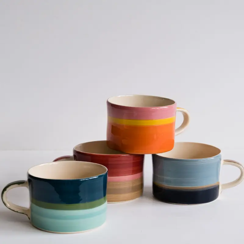 Tri-colour 'Wash' Mug