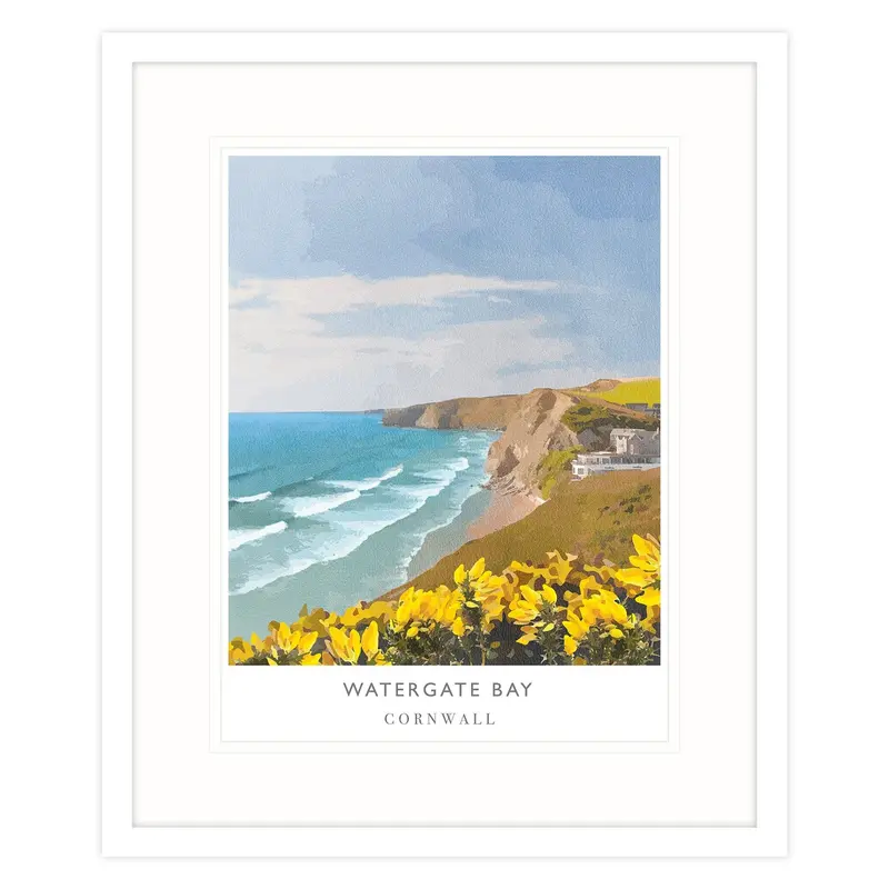 WF106F - Watergate Bay Large Framed Print
