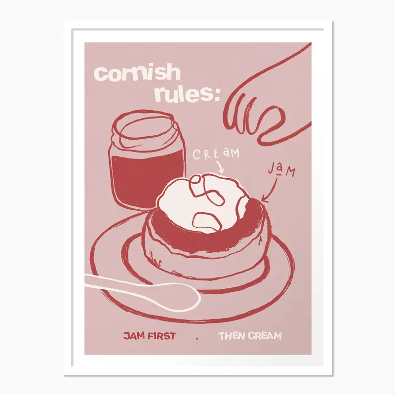 WF1075F - Cornish Rules Framed Print