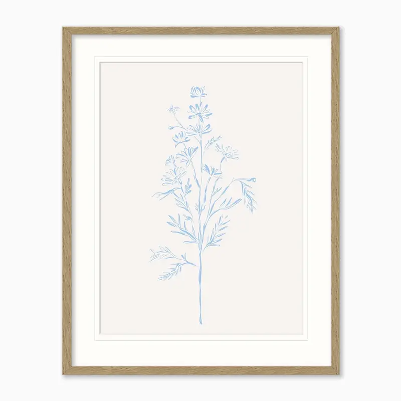 WF1208F - Wildflower Stem Small Framed Print