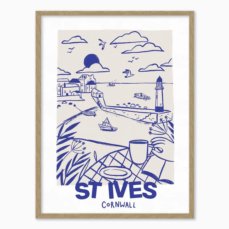 WF1258F - St Ives Small Framed Print