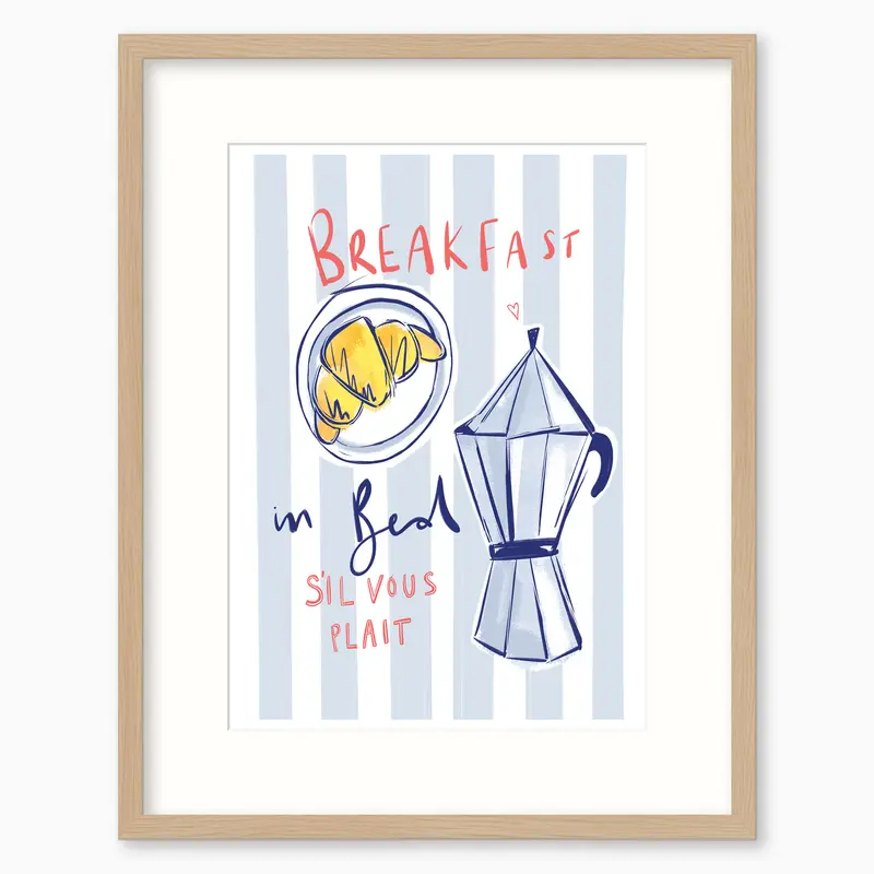 WF1322F - Breakfast in Bed Framed Print