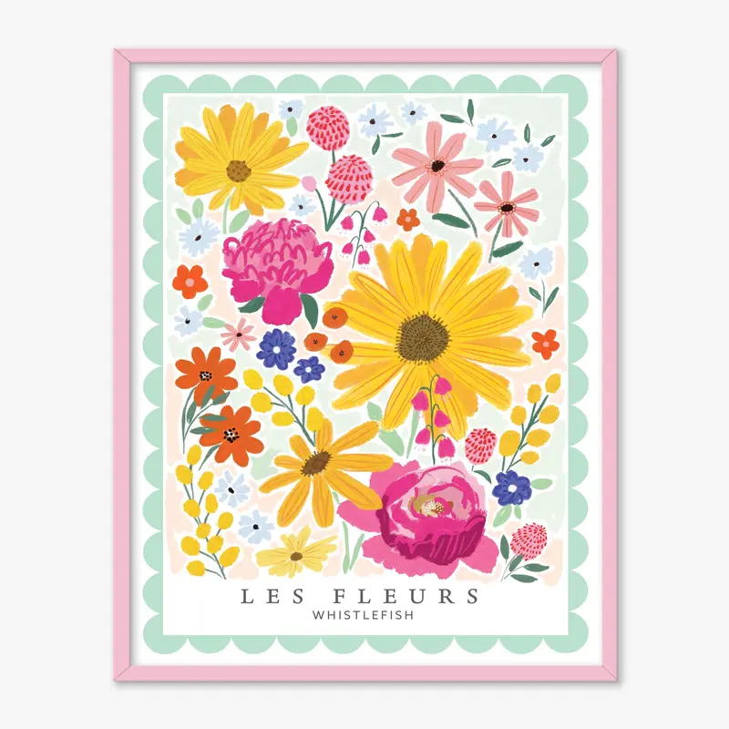 WF1374F - Les Rose Fleurs Framed Print