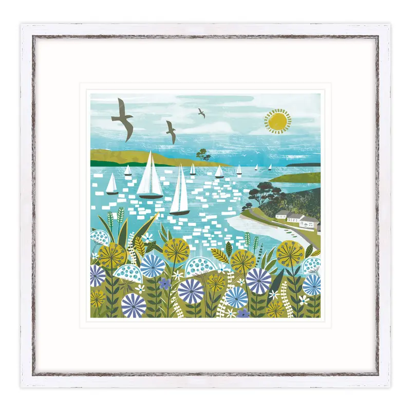 WF478F - Helford River Framed Print