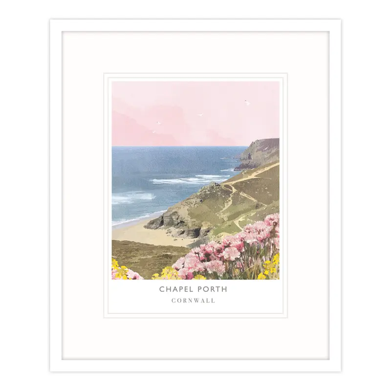 WF591F - Chapel Porth Framed Print
